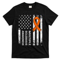 MS Multiple Sclerosis Awareness Orange Ribbon T-Shirt