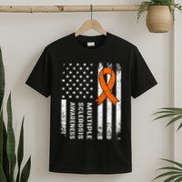 MS Multiple Sclerosis Awareness Orange Ribbon T-Shirt
