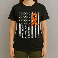 MS Multiple Sclerosis Awareness Orange Ribbon T-Shirt