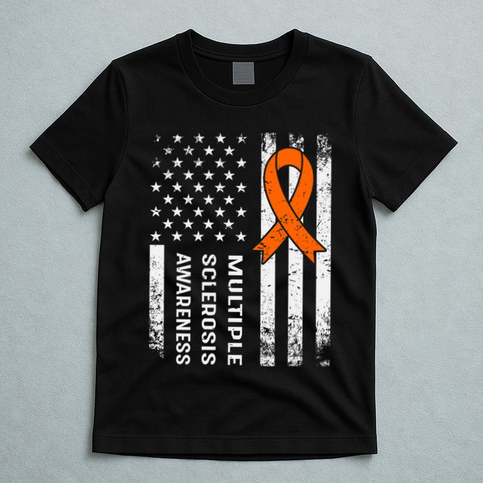 MS Multiple Sclerosis Awareness Orange Ribbon T-Shirt