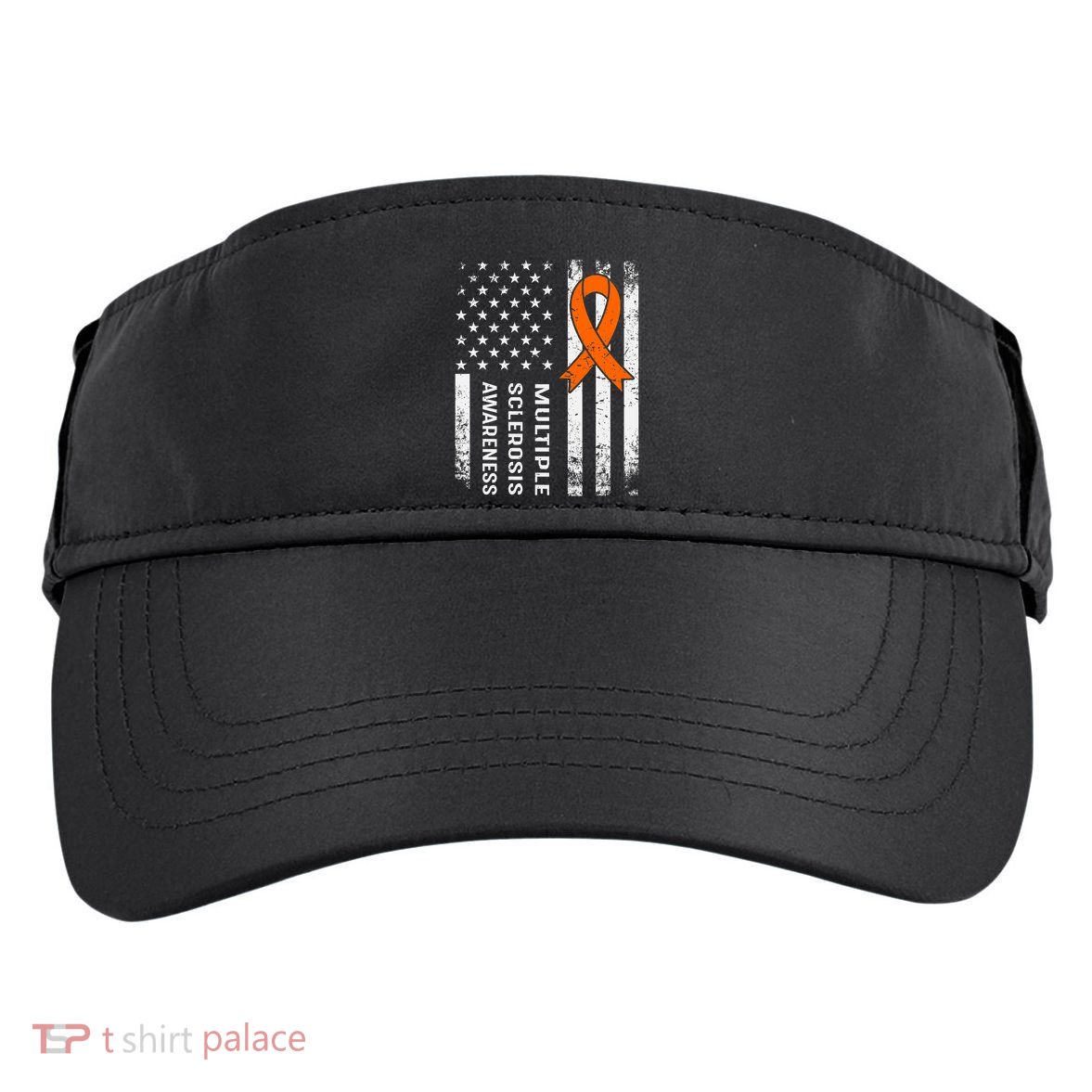 MS Multiple Sclerosis Awareness Orange Ribbon Adult Drive Performance Visor