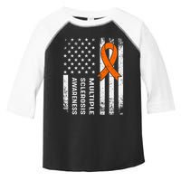 MS Multiple Sclerosis Awareness Orange Ribbon Toddler Fine Jersey T-Shirt