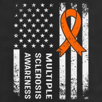 MS Multiple Sclerosis Awareness Orange Ribbon Golf Towel