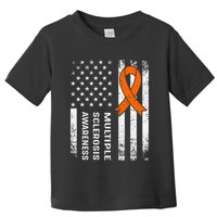 MS Multiple Sclerosis Awareness Orange Ribbon Toddler T-Shirt