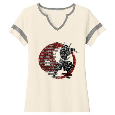 Miyamoto Musashi Samurai Ronin Ladies Halftime Notch Neck Tee