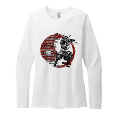 Miyamoto Musashi Samurai Ronin Womens CVC Long Sleeve Shirt