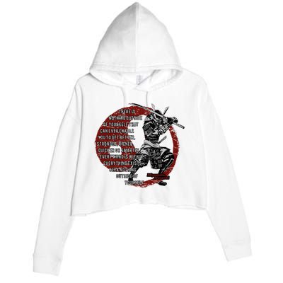 Miyamoto Musashi Samurai Ronin Crop Fleece Hoodie