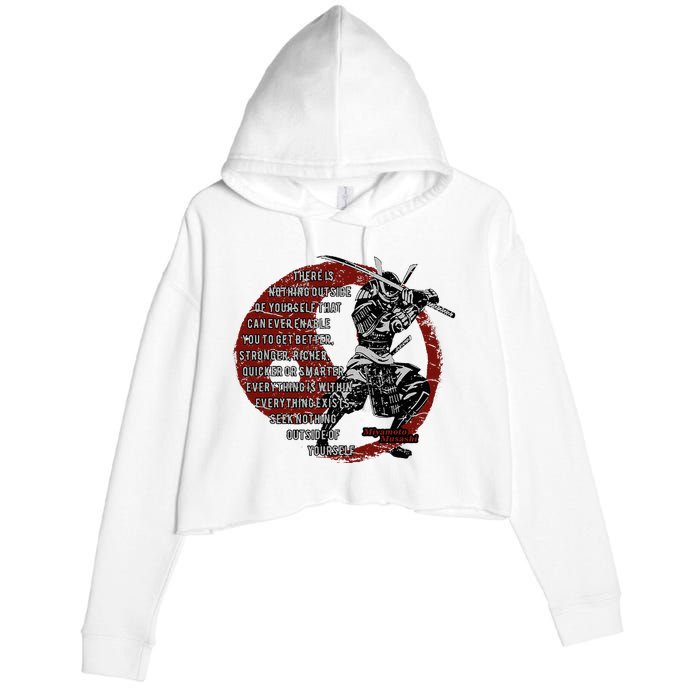 Miyamoto Musashi Samurai Ronin Crop Fleece Hoodie