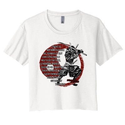 Miyamoto Musashi Samurai Ronin Women's Crop Top Tee