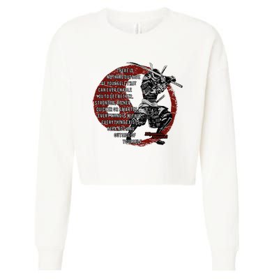 Miyamoto Musashi Samurai Ronin Cropped Pullover Crew