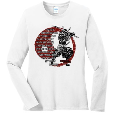 Miyamoto Musashi Samurai Ronin Ladies Long Sleeve Shirt