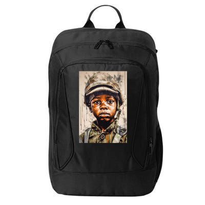 Military Minded Street Soldier Urban Warrior Black  City Backpack