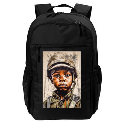 Military Minded Street Soldier Urban Warrior Black  Daily Commute Backpack