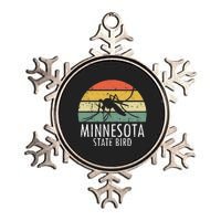 Minnesota Mosquito State Bird Funny Camping Outdoors Metallic Star Ornament