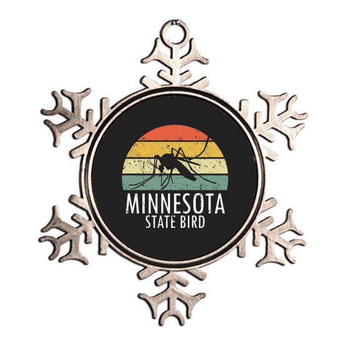 Minnesota Mosquito State Bird Funny Camping Outdoors Metallic Star Ornament