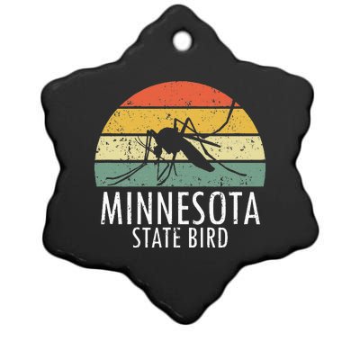 Minnesota Mosquito State Bird Funny Camping Outdoors Ceramic Star Ornament