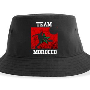 Morocco Moroccan Soccer Team Moroccan Pride Morocco Flag Sustainable Bucket Hat