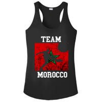 Morocco Moroccan Soccer Team Moroccan Pride Morocco Flag Ladies PosiCharge Competitor Racerback Tank