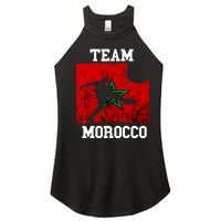 Morocco Moroccan Soccer Team Moroccan Pride Morocco Flag Women's Perfect Tri Rocker Tank