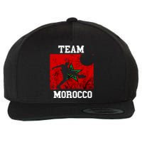 Morocco Moroccan Soccer Team Moroccan Pride Morocco Flag Wool Snapback Cap