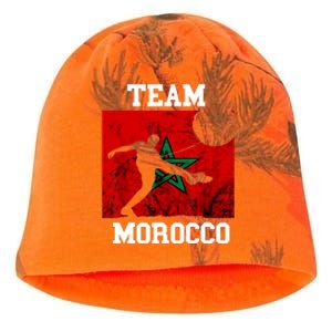 Morocco Moroccan Soccer Team Moroccan Pride Morocco Flag Kati - Camo Knit Beanie