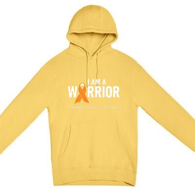 Ms Multiple Sclerosis Awareness Orange Ribbon Gift Premium Pullover Hoodie