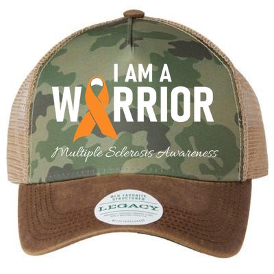 Ms Multiple Sclerosis Awareness Orange Ribbon Gift Legacy Tie Dye Trucker Hat