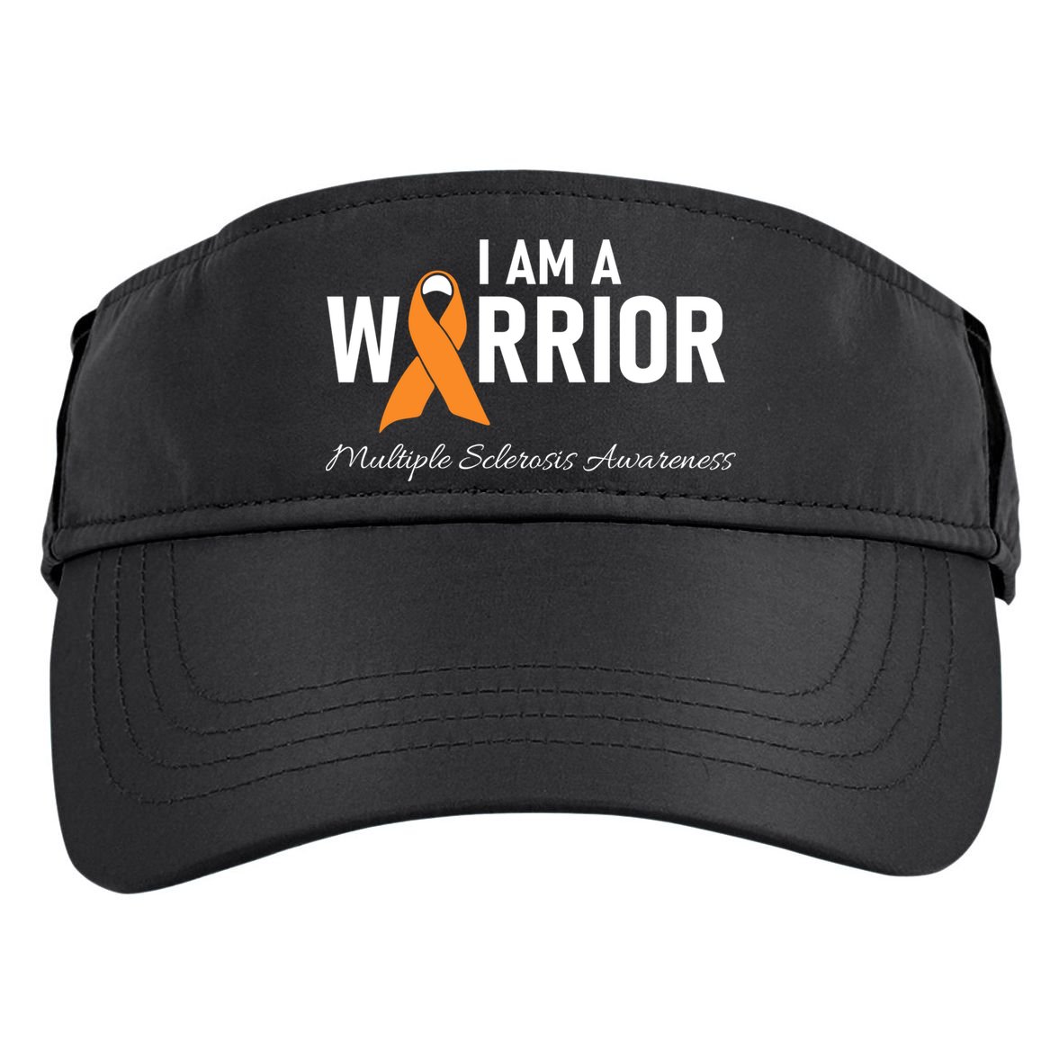 Ms Multiple Sclerosis Awareness Orange Ribbon Gift Adult Drive Performance Visor