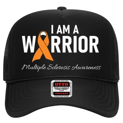 Ms Multiple Sclerosis Awareness Orange Ribbon Gift Trucker Hat