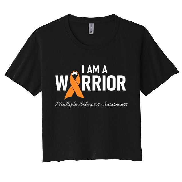Ms Multiple Sclerosis Awareness Orange Ribbon Gift Crop Top