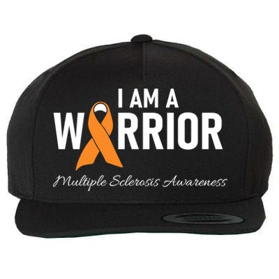 Ms Multiple Sclerosis Awareness Orange Ribbon Gift Wool Snapback Cap