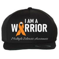 Ms Multiple Sclerosis Awareness Orange Ribbon Gift Wool Snapback Cap
