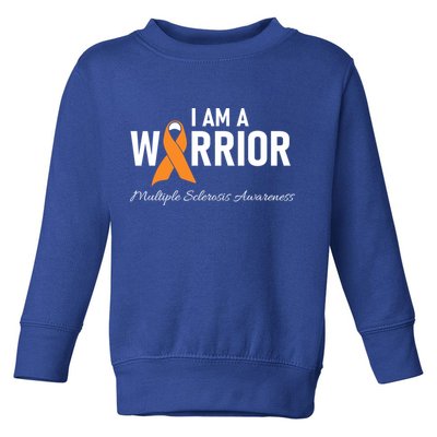 Ms Multiple Sclerosis Awareness Orange Ribbon Gift Toddler Sweatshirt