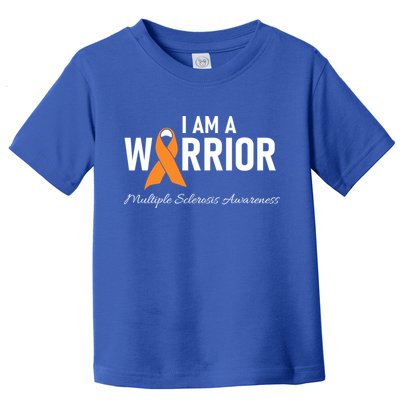 Ms Multiple Sclerosis Awareness Orange Ribbon Gift Toddler T-Shirt