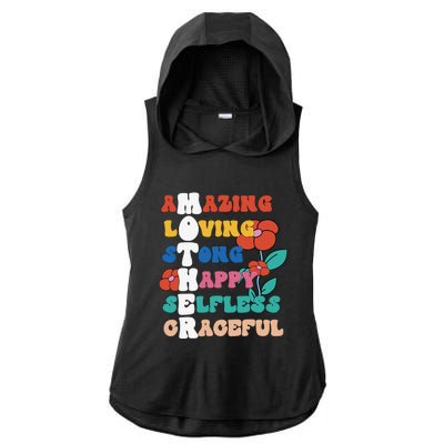 MOTHER Meaning Shirt I Love Mom Mothers Day Ladies PosiCharge Tri-Blend Wicking Draft Hoodie Tank