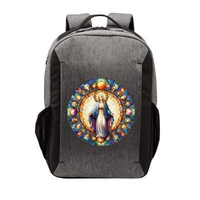 Mother Mary Stained Glass Collection: Mother Of God Jesus Christ Catholic Vector Backpack