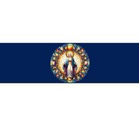 Mother Mary Stained Glass Collection: Mother Of God Jesus Christ Catholic Bumper Sticker