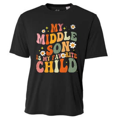 My Middle Son Is My Favorite Funny Parent Daisy Cooling Performance Crew T-Shirt