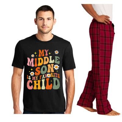 My Middle Son Is My Favorite Funny Parent Daisy Pajama Set