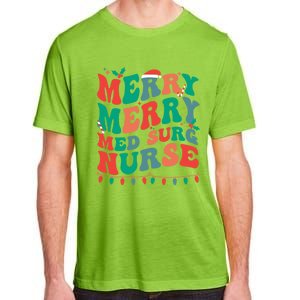 Merry Med Surg Nurse Christmas MedicalSurgical Nurse Xmas Gift Adult ChromaSoft Performance T-Shirt