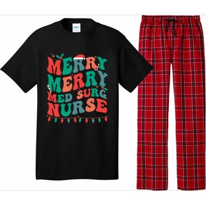 Merry Med Surg Nurse Christmas MedicalSurgical Nurse Xmas Gift Pajama Set