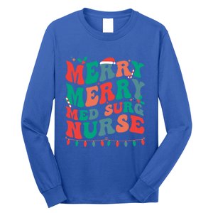 Merry Med Surg Nurse Christmas MedicalSurgical Nurse Xmas Gift Long Sleeve Shirt