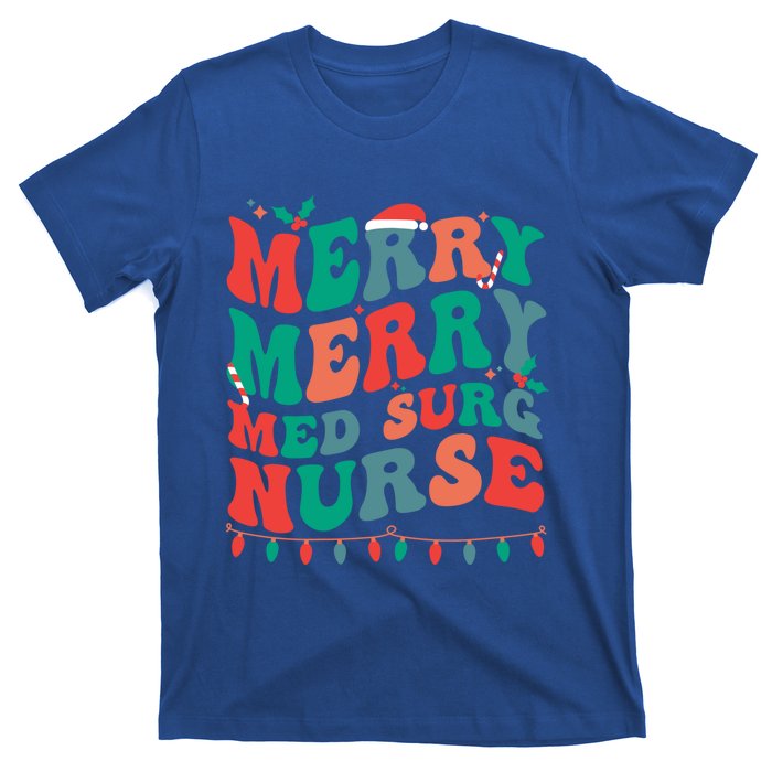 Merry Med Surg Nurse Christmas MedicalSurgical Nurse Xmas Gift T-Shirt