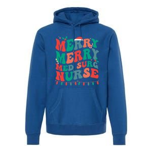 Merry Med Surg Nurse Christmas MedicalSurgical Nurse Xmas Gift Premium Hoodie