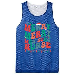 Merry Med Surg Nurse Christmas MedicalSurgical Nurse Xmas Gift Mesh Reversible Basketball Jersey Tank