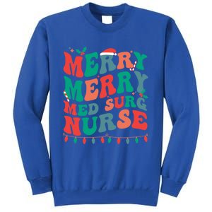 Merry Med Surg Nurse Christmas MedicalSurgical Nurse Xmas Gift Tall Sweatshirt