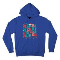 Merry Med Surg Nurse Christmas MedicalSurgical Nurse Xmas Gift Tall Hoodie