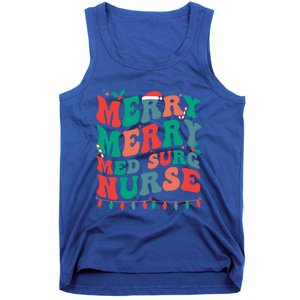 Merry Med Surg Nurse Christmas MedicalSurgical Nurse Xmas Gift Tank Top