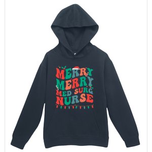 Merry Med Surg Nurse Christmas MedicalSurgical Nurse Xmas Gift Urban Pullover Hoodie