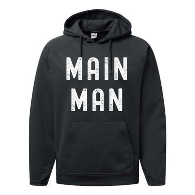 Main Man Side Chick Thanksgiving Meal Matching Couple Pajama Performance Fleece Hoodie